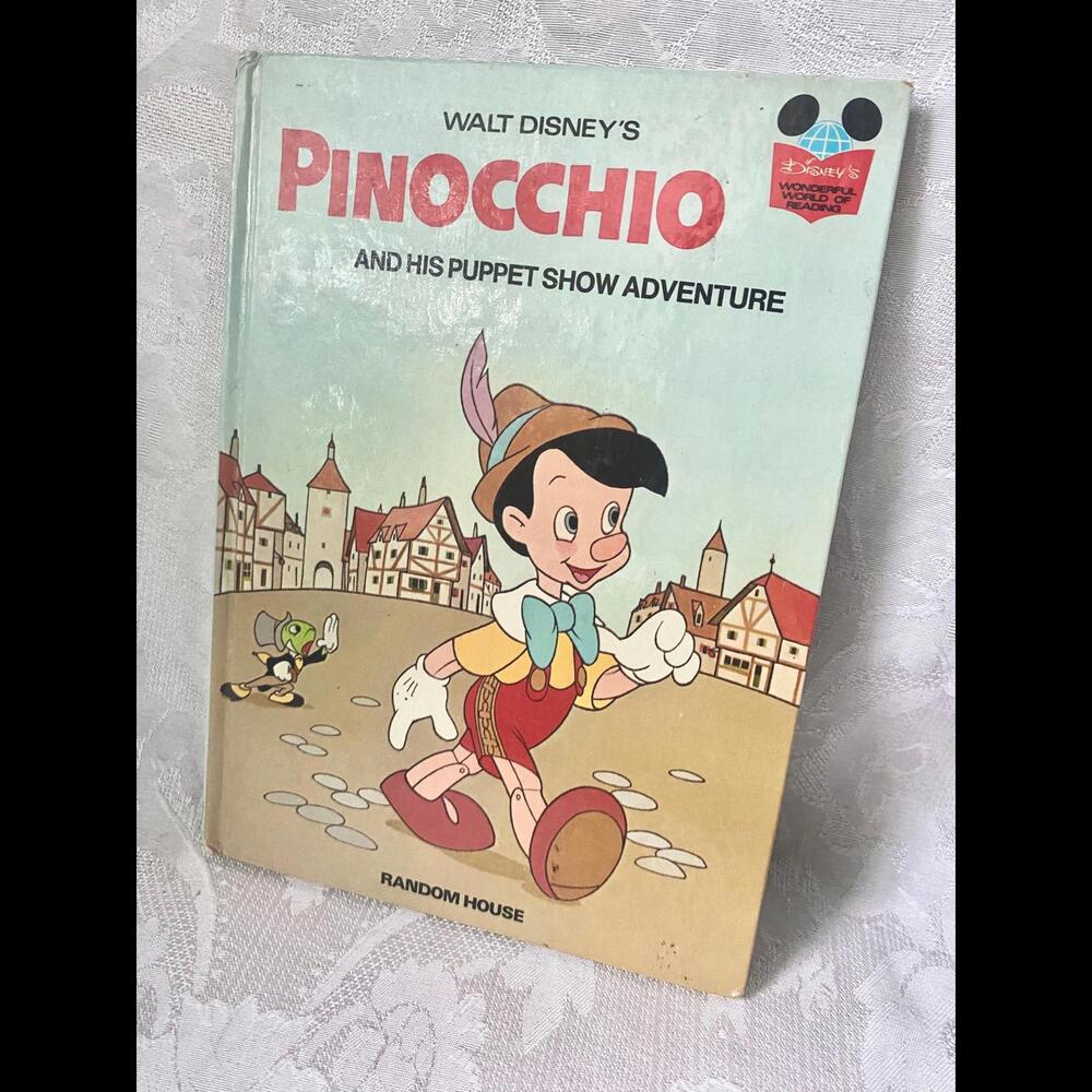 Vintage Children's Book: Walt Disney's Pinocchio And His Puppet Show Adventure